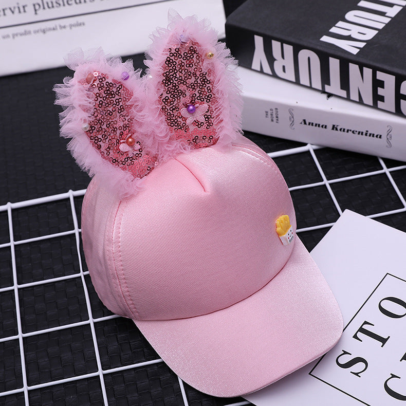 LuxioWear Sequined Ear Cap | Sparkly Crepe Hat for Women & Kids