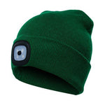 LuxioWear LED Knit Hat | Warm Knitted Beanie with Glowing Light