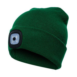 LuxioWear LED Knit Hat | Warm Knitted Beanie with Glowing Light