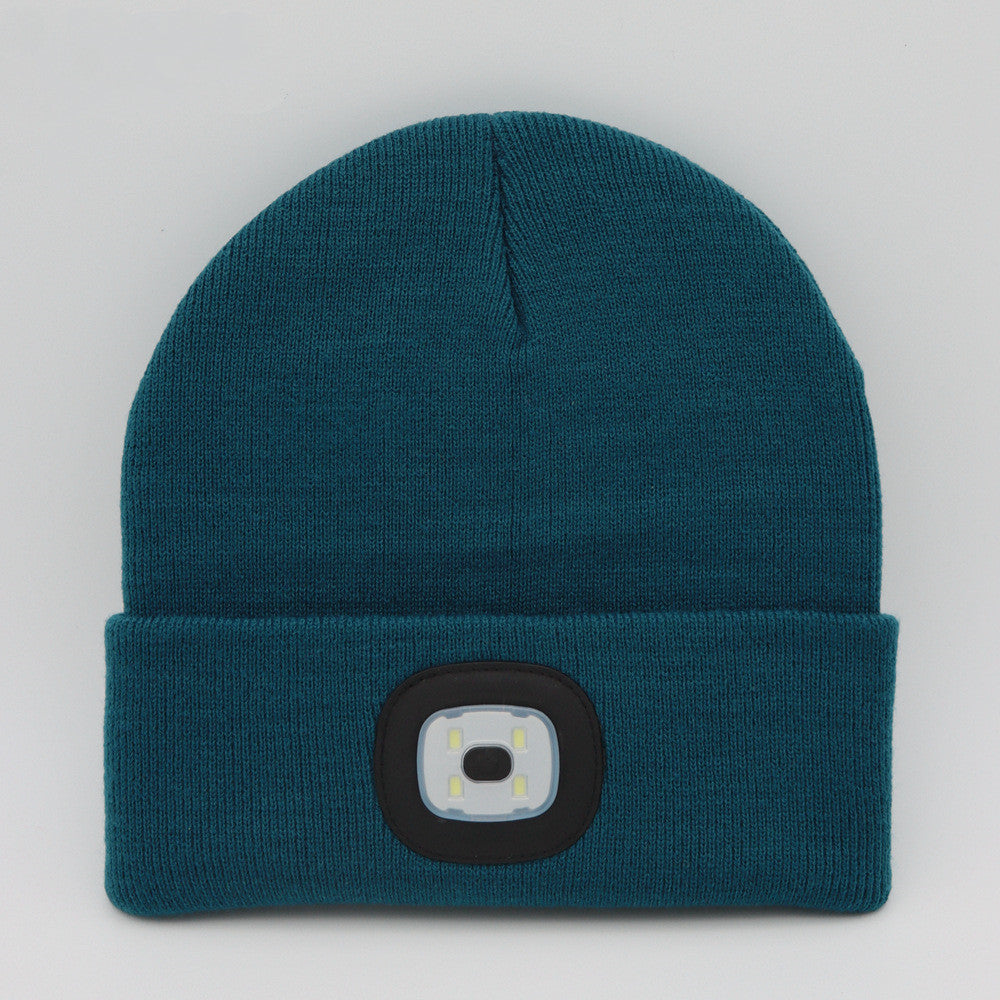 LuxioWear LED Knit Hat | Warm Knitted Beanie with Glowing Light