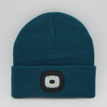 LuxioWear LED Knit Hat | Warm Knitted Beanie with Glowing Light
