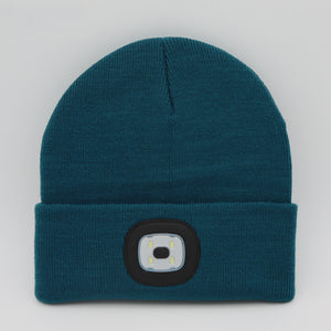 LuxioWear LED Knit Hat | Warm Knitted Beanie with Glowing Light