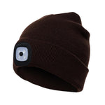 LuxioWear LED Knit Hat | Warm Knitted Beanie with Glowing Light