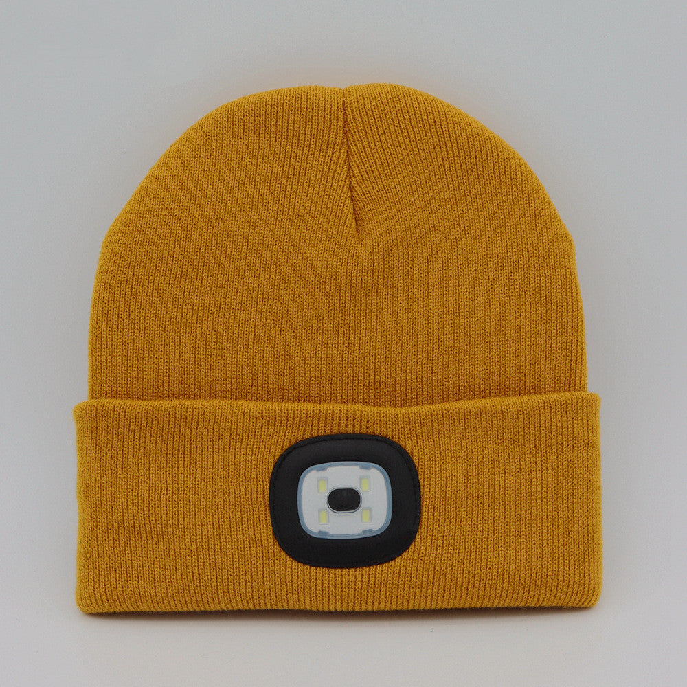 LuxioWear LED Knit Hat | Warm Knitted Beanie with Glowing Light