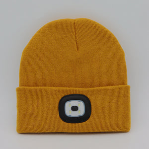 LuxioWear LED Knit Hat | Warm Knitted Beanie with Glowing Light