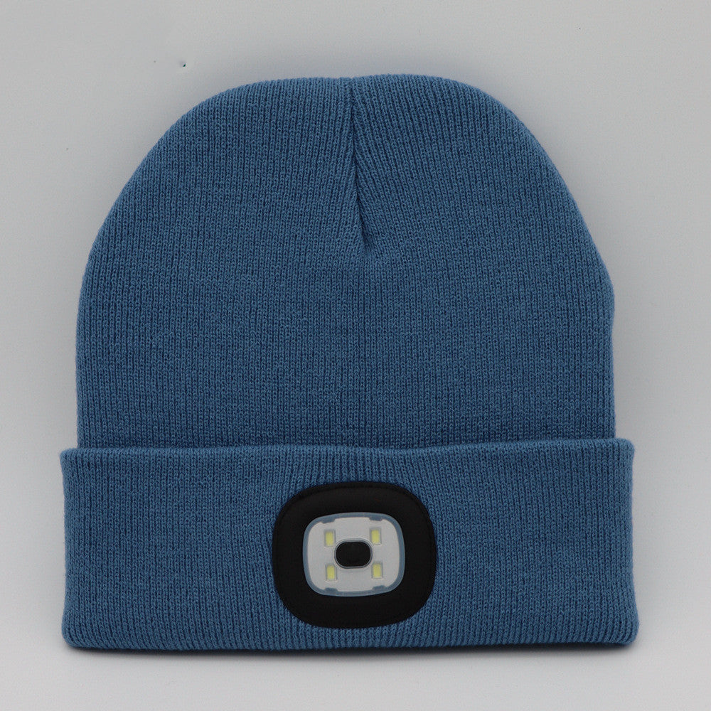 LuxioWear LED Knit Hat | Warm Knitted Beanie with Glowing Light
