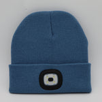 LuxioWear LED Knit Hat | Warm Knitted Beanie with Glowing Light