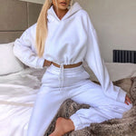 Jogging Suits for Women 2 Piece Tracksuit | Sexy Long Sleeve Hoodie & Pants Set