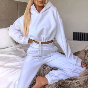 Jogging Suits for Women 2 Piece Tracksuit | Sexy Long Sleeve Hoodie & Pants Set