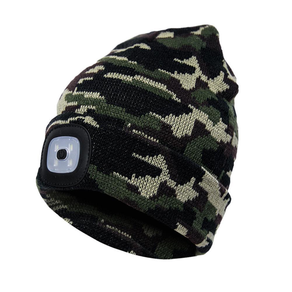 LuxioWear LED Knit Hat | Warm Knitted Beanie with Glowing Light