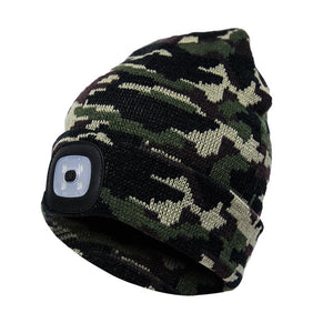 LuxioWear LED Knit Hat | Warm Knitted Beanie with Glowing Light
