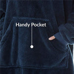 LuxioWear Oversized Hoodie Blanket | Double-Sided Fleece Sweatshirt