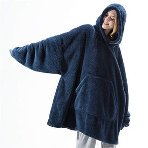 LuxioWear Oversized Hoodie Blanket | Double-Sided Fleece Sweatshirt