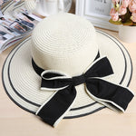 LuxioWear Women’s Big Brim Beach Hat | Sun Protection Straw Hat with Bow