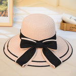 LuxioWear Women’s Big Brim Beach Hat | Sun Protection Straw Hat with Bow
