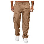 LuxioWear Men’s Loose Cargo Pants | Multi-Pocket Straight Trousers