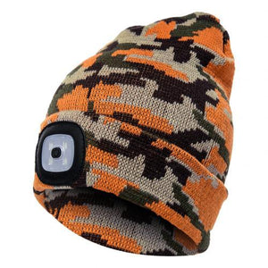 LuxioWear LED Knit Hat | Warm Knitted Beanie with Glowing Light