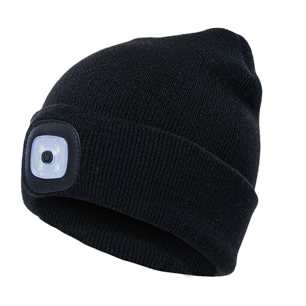 LuxioWear LED Knit Hat | Warm Knitted Beanie with Glowing Light