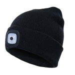 LuxioWear LED Knit Hat | Warm Knitted Beanie with Glowing Light