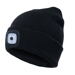 LuxioWear LED Knit Hat | Warm Knitted Beanie with Glowing Light