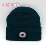 LuxioWear LED Knit Hat | Warm Knitted Beanie with Glowing Light