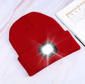 LuxioWear LED Knit Hat | Warm Knitted Beanie with Glowing Light