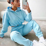Jogging Suits for Women 2 Piece Tracksuit | Sexy Long Sleeve Hoodie & Pants Set