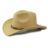 LuxioWear Woolen Denim Cowboy Hat | Western Style Felt Cap