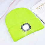 LuxioWear LED Knit Hat | Warm Knitted Beanie with Glowing Light