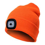 LuxioWear LED Knit Hat | Warm Knitted Beanie with Glowing Light