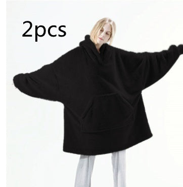 LuxioWear Oversized Hoodie Blanket | Double-Sided Fleece Sweatshirt