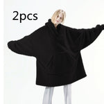 LuxioWear Oversized Hoodie Blanket | Double-Sided Fleece Sweatshirt