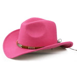 LuxioWear Woolen Denim Cowboy Hat | Western Style Felt Cap