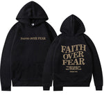 LuxioWear Faith Over Fear Hoodie | Christian Bible Verse Sweatshirt