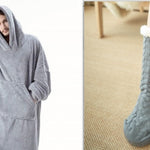 LuxioWear Oversized Hoodie Blanket | Double-Sided Fleece Sweatshirt