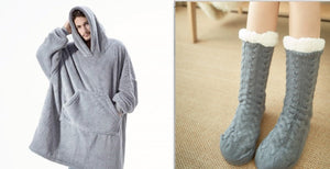 LuxioWear Oversized Hoodie Blanket | Double-Sided Fleece Sweatshirt