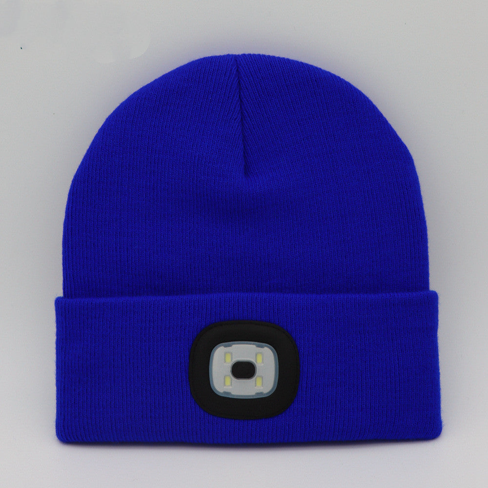 LuxioWear LED Knit Hat | Warm Knitted Beanie with Glowing Light