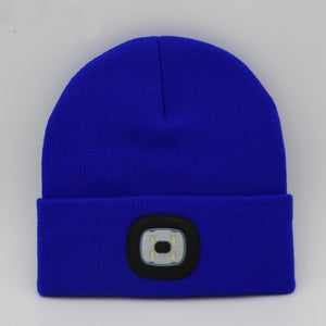 LuxioWear LED Knit Hat | Warm Knitted Beanie with Glowing Light