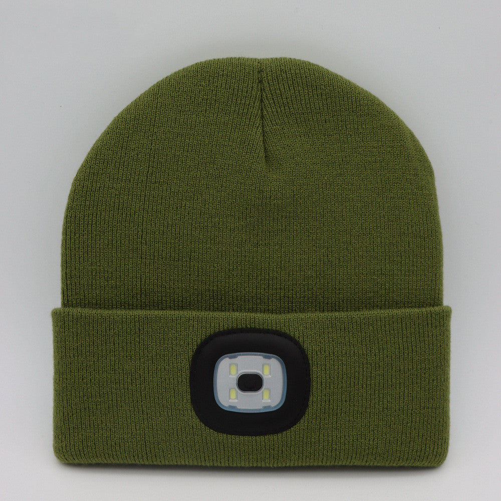 LuxioWear LED Knit Hat | Warm Knitted Beanie with Glowing Light