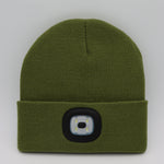 LuxioWear LED Knit Hat | Warm Knitted Beanie with Glowing Light