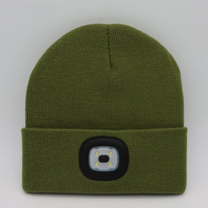LuxioWear LED Knit Hat | Warm Knitted Beanie with Glowing Light