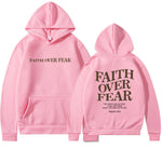 LuxioWear Faith Over Fear Hoodie | Christian Bible Verse Sweatshirt