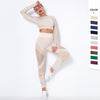 LuxioWear Seamless Yoga Suit | Breathable Long-Sleeved Fitness Outfit