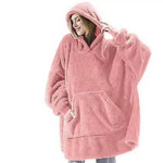 LuxioWear Oversized Hoodie Blanket | Double-Sided Fleece Sweatshirt