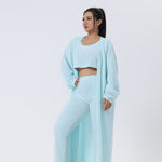 Cozy 3-Piece Pajama Set for Women | Soft Fluffy Lounge Wear Set