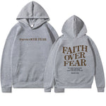 LuxioWear Faith Over Fear Hoodie | Christian Bible Verse Sweatshirt