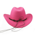 LuxioWear Woolen Denim Cowboy Hat | Western Style Felt Cap