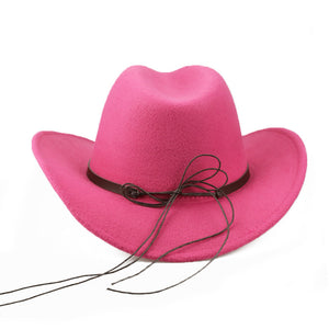 LuxioWear Woolen Denim Cowboy Hat | Western Style Felt Cap