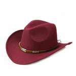 LuxioWear Woolen Denim Cowboy Hat | Western Style Felt Cap