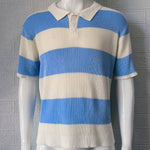 LuxioWear Mens Lapel Sweater | Slim Fit Short Sleeve Summer Top